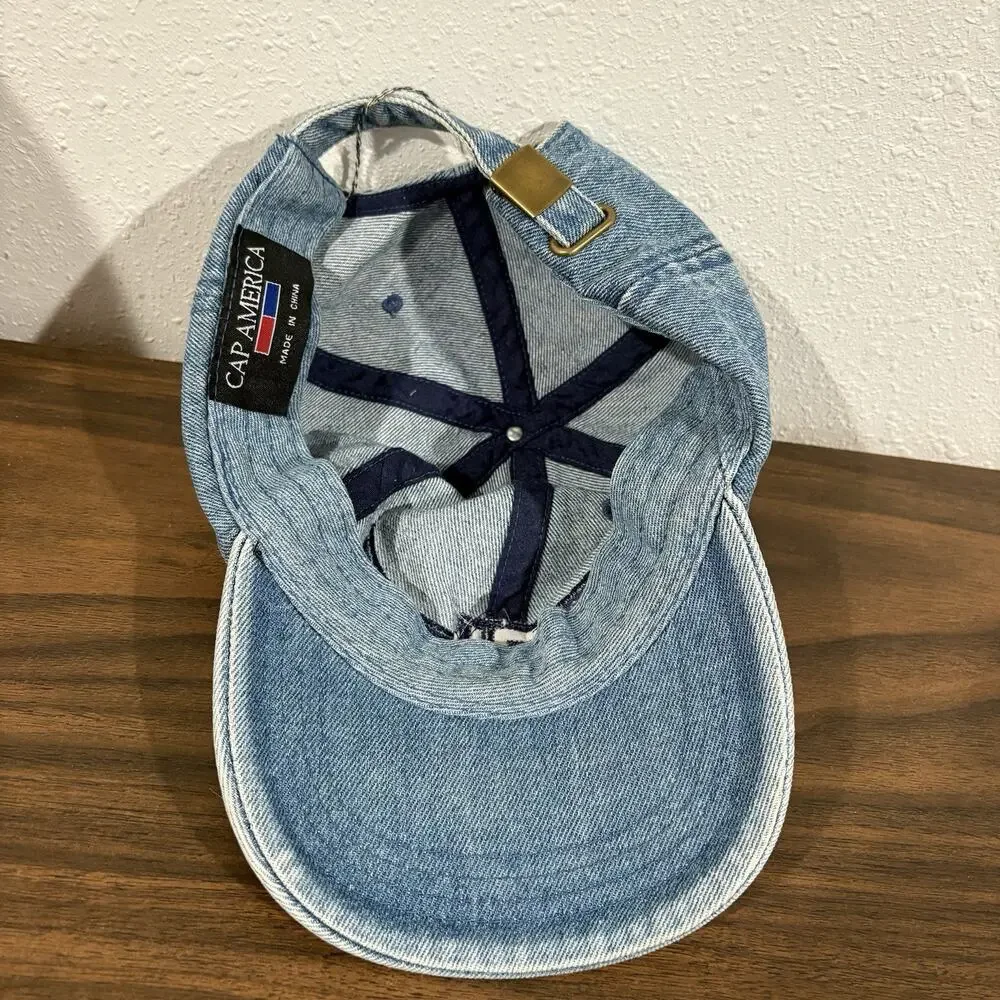 Vintage Cressler Trucking Inc Hat Cap America Strapback Denim Trucker USA Adjust